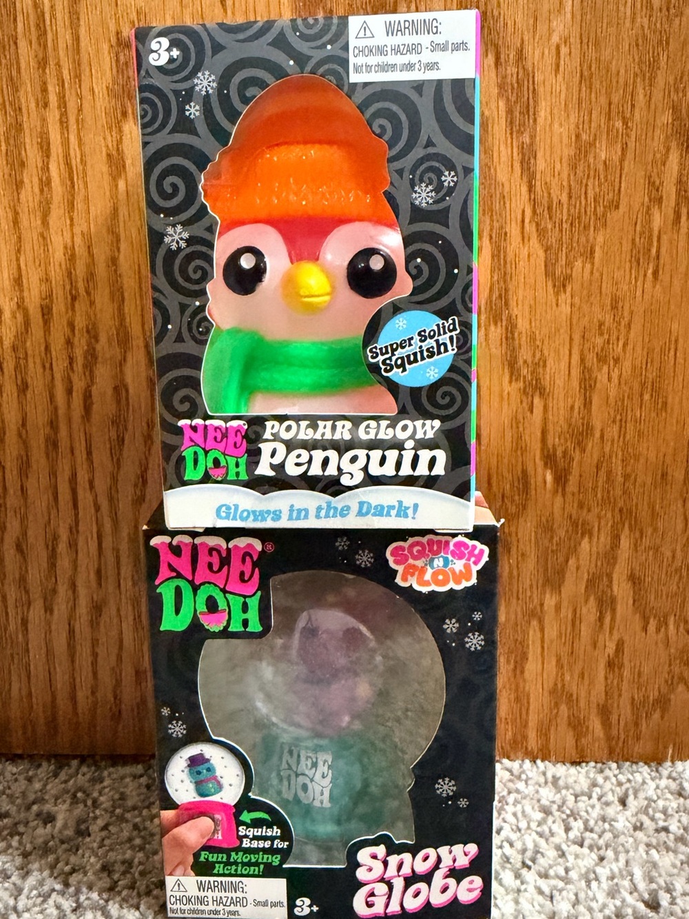 Needoh Polar Glow Penguin & Snow Globe